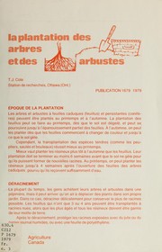 Cover of: La plantation des arbres et des arbustes