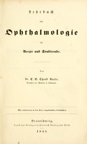 Cover of: Lehrbuch der Ophthalmologie für Aerzte und Studirende