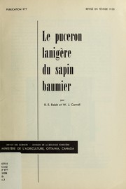 Le puceron lanigère du sapin baumier by R. E. Balch