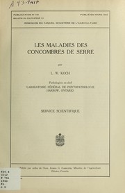 Cover of: Les maladies des concombres de serre