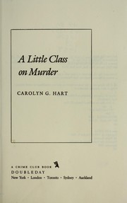 Cover of: A little class on murder