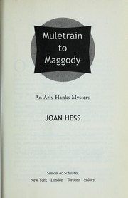 Cover of: Muletrain to Maggody: an Arly Hanks mystery