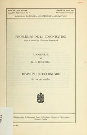 Cover of: Problèmes de la colonisation dans le nord du Nouveau-Brunswick