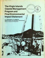 Cover of: Proposed coastal zone management program for the Virgin Islands: final environmental impact statement