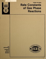 Cover of: Rate constants of gas phase reactions: reference book