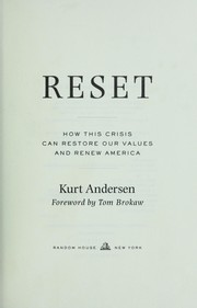 Cover of: Reset: how this crisis can restore our values and renew America