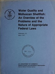 Cover of: Water quality and molluscan shellfish by Stanford Research Institute. Center for Resource and Environmental Systems Studies