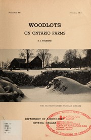 Cover of: Woodlots on Ontario farms