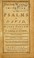 Cover of: Doctor Watts's imitation of the Psalms of David, corrected and enlarged