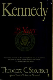 Cover of: Kennedy by Theodore C. Sorensen