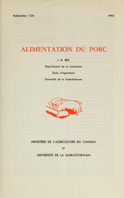 Cover of: Alimentation du Porc