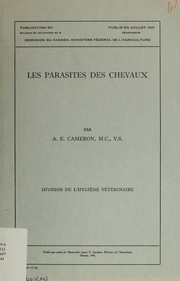 Cover of: Les parasites des chevaux