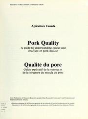 Cover of: Pork quality: a guide to understanding colour and structure of pork muscle