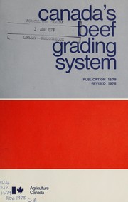 Cover of: Canada's beef grading system