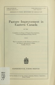 Cover of: Pasture improvement in eastern Canada