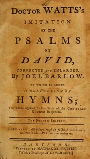 Cover of: Doctor Watts's Imitation of the Psalms of David by Isaac Watts, Isaac Watts