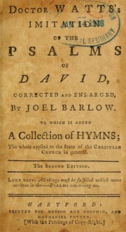 Cover of: Doctor Watts imitation of the psalms of David, corrected and enlarged by Isaac Watts