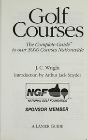 Cover of: Golf courses by Wright, J. C.