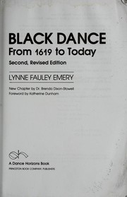 Cover of: Black dance: from 1619 to today