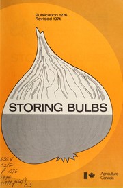 Cover of: Storing bulbs