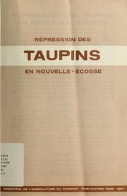 Cover of: Répression des taupins en Nouvelle-Écosse by C. J. S. Fox