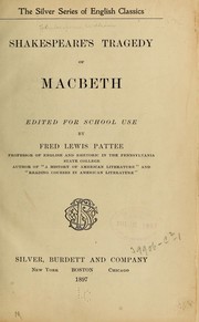 Cover of: Shakespeare's tragedy of Macbeth by William Shakespeare