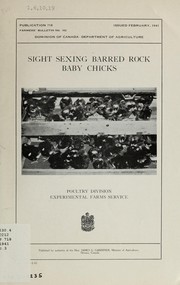 Cover of: Sight sexing barred rock baby chicks