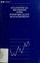 Cover of: Statistical methods for food quality management