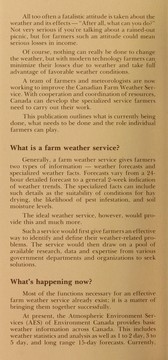 Cover of: IMPROVING CANADA'S FARM WEATHER SERVICE