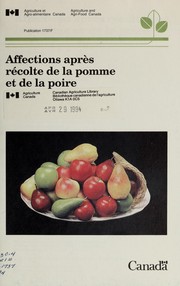 Cover of: Affections après récolte de la pomme et de la poire by M. Meheriuk ... [et al.].