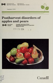 Cover of: Postharvest disorders of apples and pears by M. Meheriuk ... [et al.].