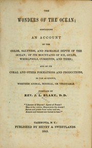 Cover of: The wonders of the ocean by Blake, John Lauris