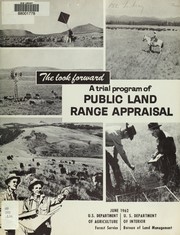 Cover of: Trial program, public land range appraisal: a cooperative study