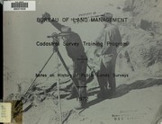 Cover of: Cadastral Survey Training Program: Notes on history of public land surveys
