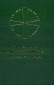 Cover of: Book of Alternative Services of the Anglican Church of Canada by 