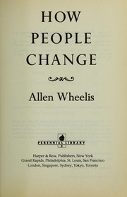 Cover of: How people change by Allen Wheelis
