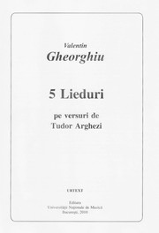Cover of: 5 Lieduri pe versuri de Tudor Arghezi by 