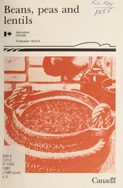 Cover of: Beans, peas and lentils