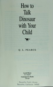 Cover of: How to talk dinosaur with your child