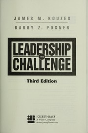 Cover of: The leadership challenge by James M. Kouzes