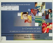 Cover of: Le Canada en tête by Canada. Agriculture et agroalimentaire Canada