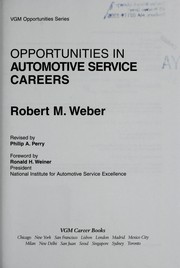 Cover of: Opportunities in automotive service careers by Robert M. Weber