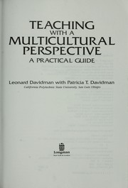 Cover of: Teaching with a multicultural perspective by Leonard Davidman