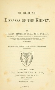 Cover of: Surgical diseases of the kidney