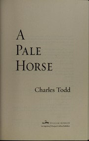 Cover of: A pale horse