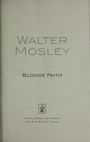 Cover of: Blonde faith by Walter Mosley