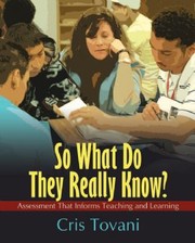 Cover of: So what do they really know? by Cris Tovani