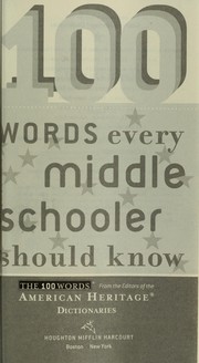Cover of: 100 words every middle schooler should know