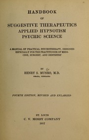 Cover of: Handbook of suggestive therapeutics, applied hypnotism, psychic science