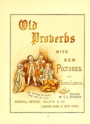 Cover of: Old proverbs with new pictures